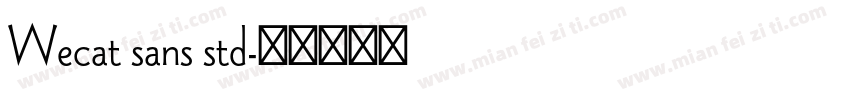 Wecat sans std字体转换